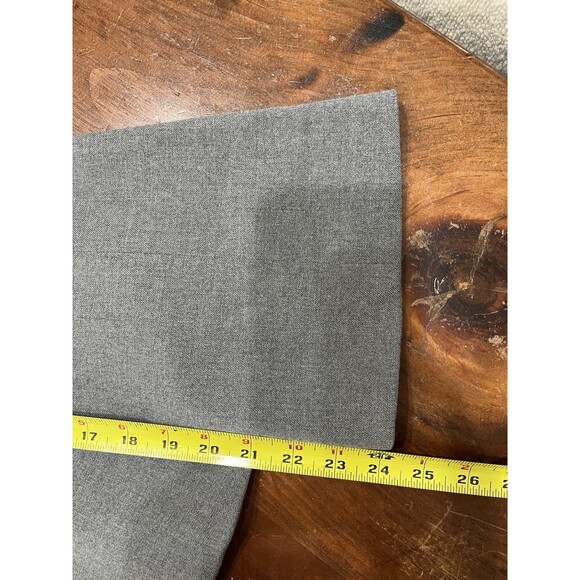 Banana Republic Gray Removable Faux Fur Collar Blazer Sz 4 Office Siren Mob Wife - Picture 12 of 15